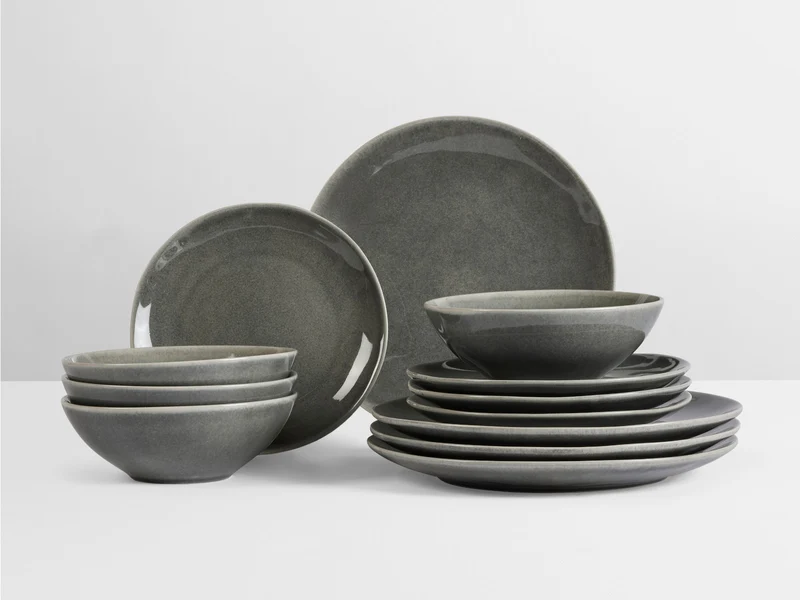 Broste Copenhagen NORDIC RAIN Geschirrset mittag für Vier 12tlg