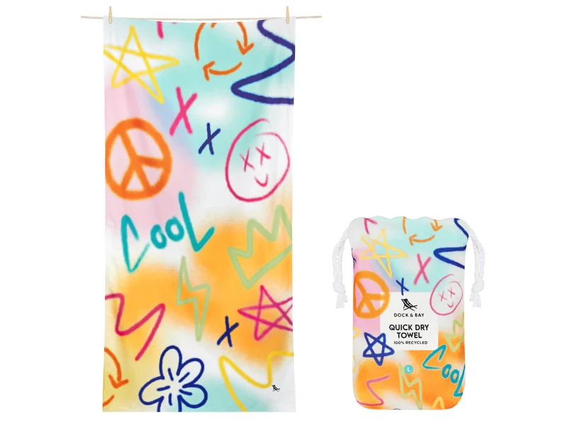 Dock & Bay Kids Beach Towel L Sand to Streets 160x90cm