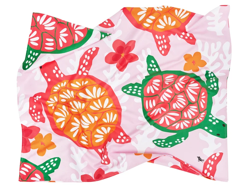 Dock & Bay Kids Beach Towel L Turtley Tropical 160x90cm