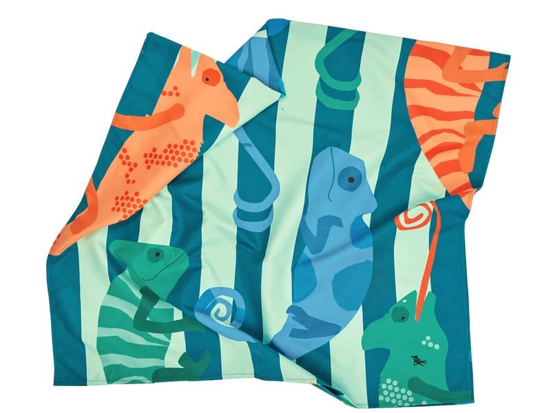 Dock & Bay Kids Beach Towel M Karma Chameleon 130x70cm
