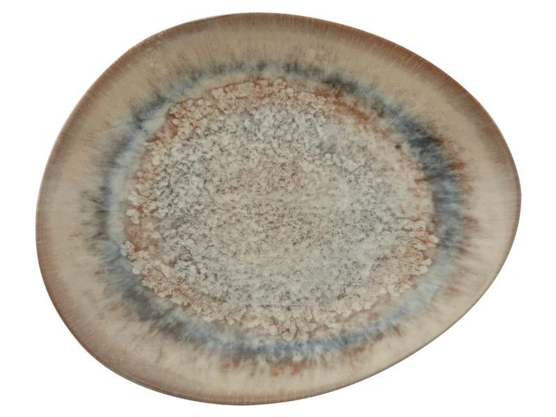Rosenthal Arthur Krupp Stoneware Galaxy Venus Teller flach oval 31x26cm