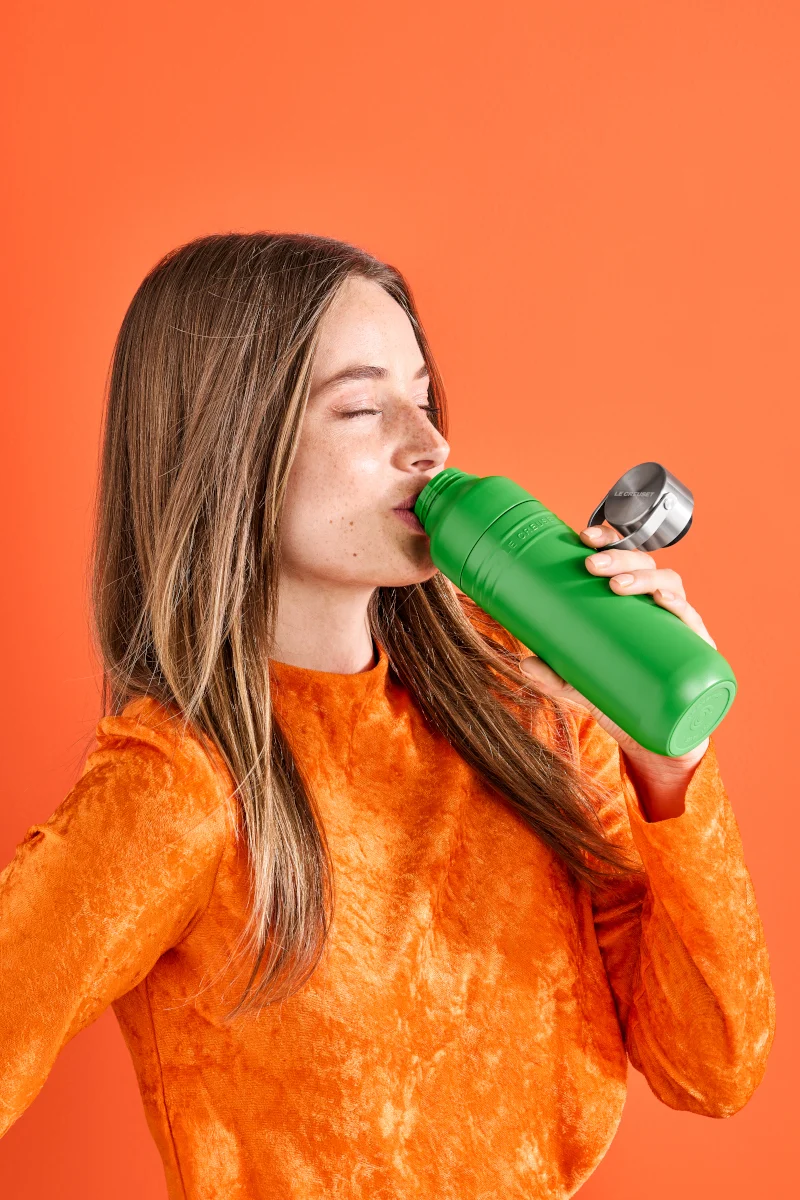 Le Creuset On The Go Trinkflasche bamboo green 1l