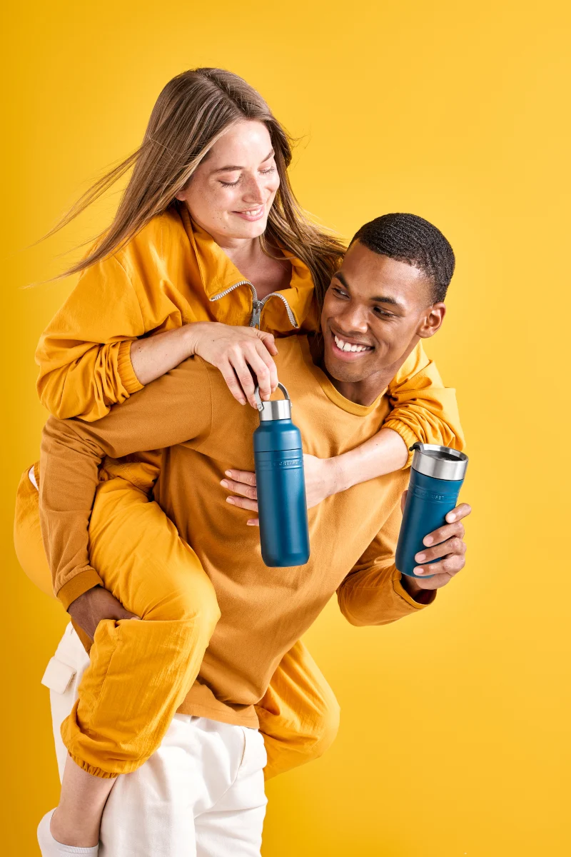 Le Creuset On The Go Trinkflasche deep teal 1l