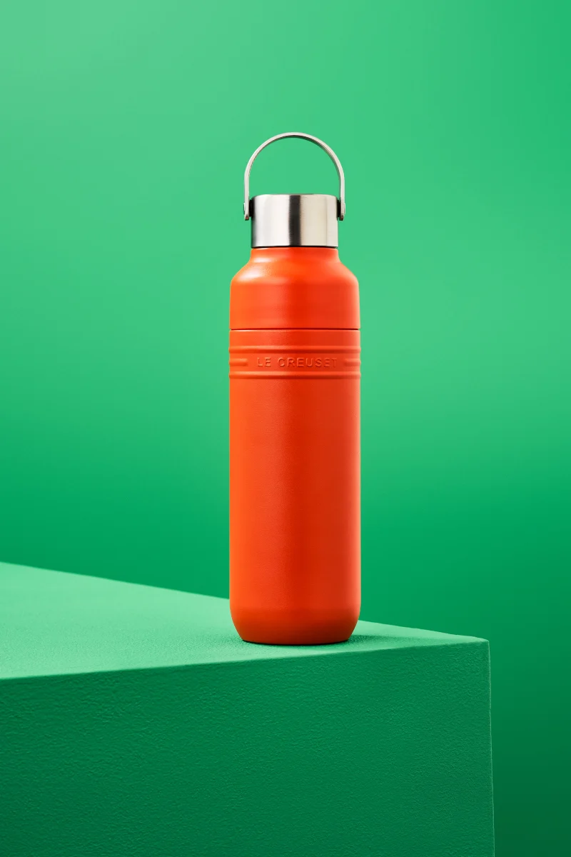 Le Creuset On The Go Trinkflasche ofenrot 1l