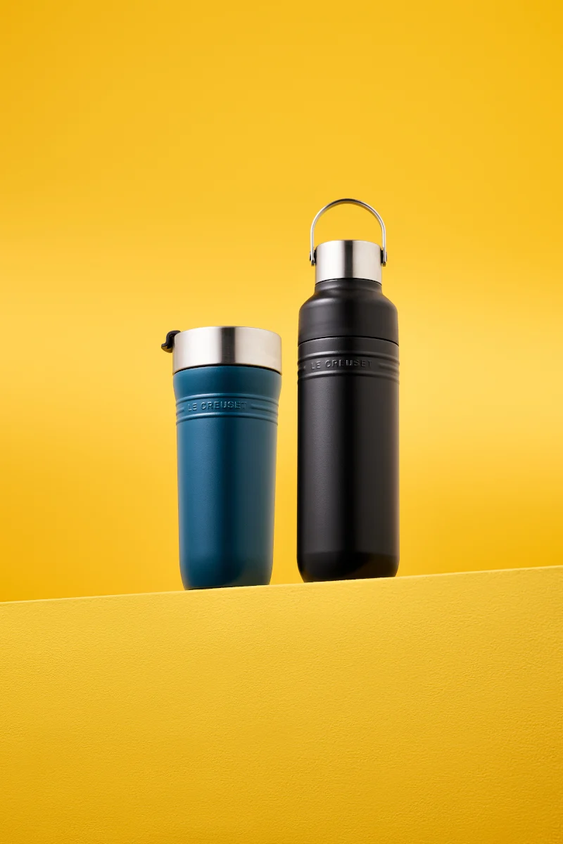 Le Creuset On The Go Trinkflasche schwarz matt 1l