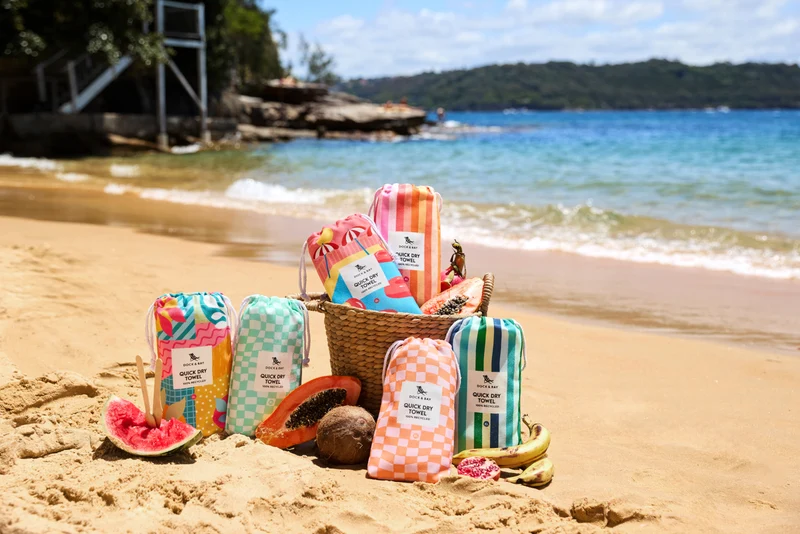 Dock & Bay Beach Towel L Groovy Check 160x90cm