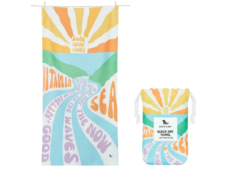 Dock & Bay Beach Towel L Vitamin Sea 160x90cm