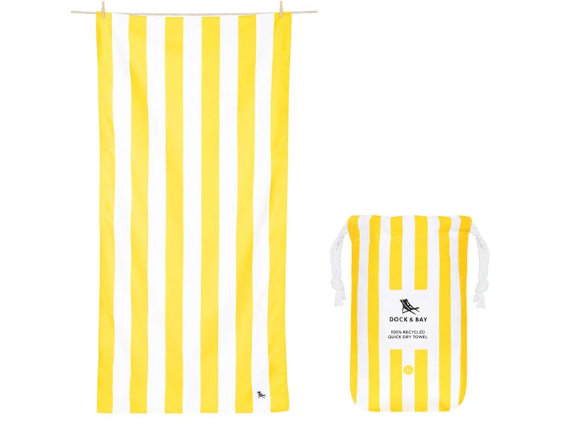 Dock & Bay Beach Towel L Boracay Yellow 160x90cm