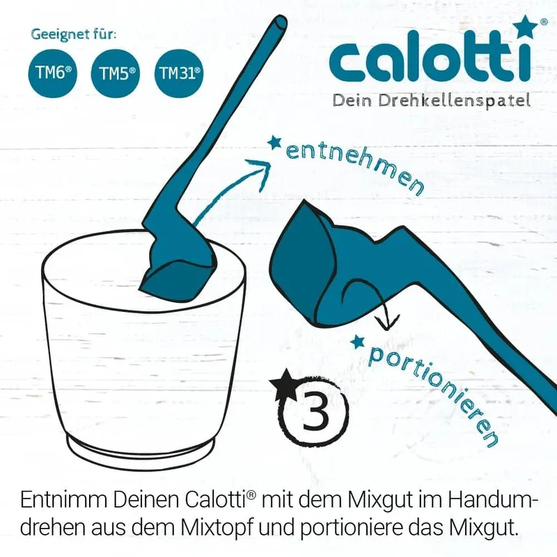 Calotti® | Drehkellenspatel für Thermomix TM7, TM6, TM5, TM31