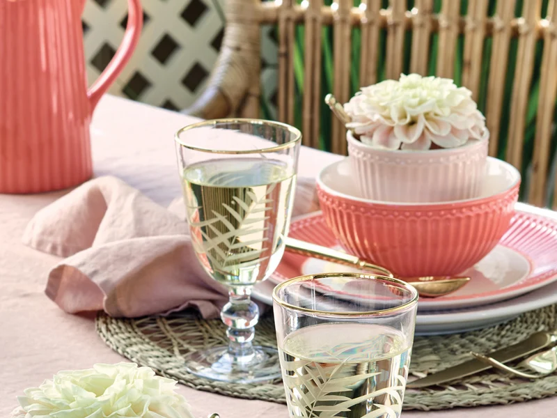 Greengate Alice Becher mit Henkel coral 0,4 l Set6