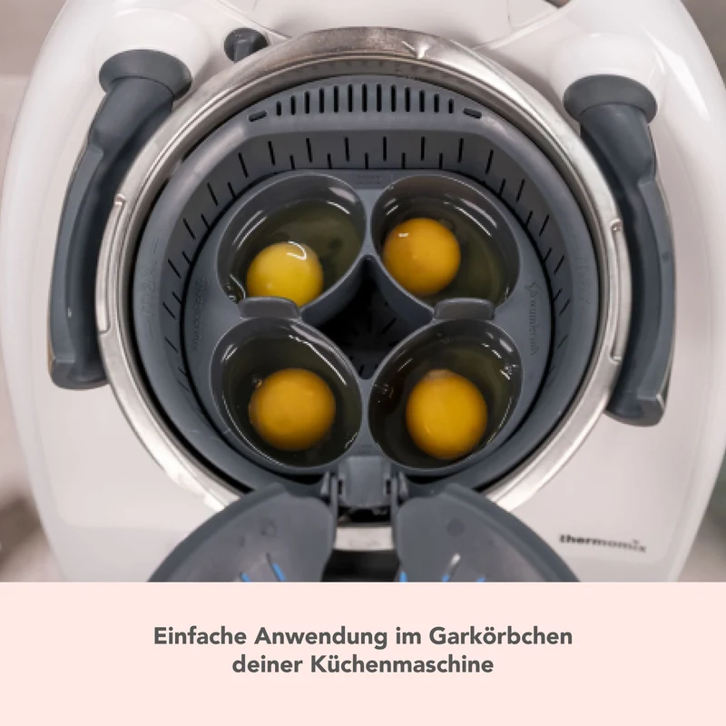 WunderPoach® | Eierpochiereinsatz + Back-Trennspray + Silikonpinsel