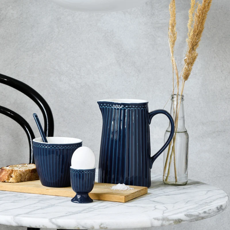 Greengate Alice Eierbecher dark blue 6,5 cm Set6