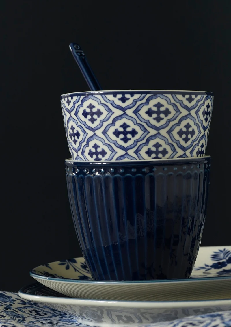 Greengate Alice Müslischale dark blue 14 cm Set6