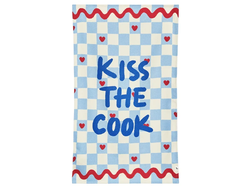 Dock & Bay Geschirrhandtuch Kiss The Cook 75x45cm