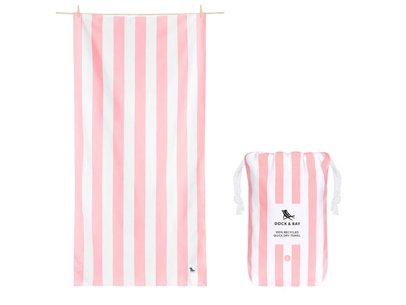 Dock & Bay Beach Towel XL Malibu Pink 200x90cm