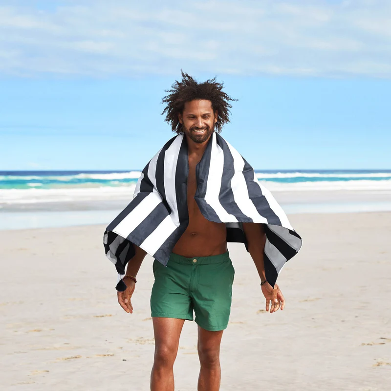 Dock & Bay Beach Towel XL Kamari Charcoal 200x90cm