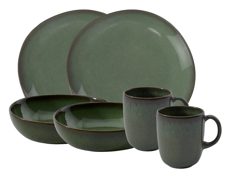 like. by Villeroy & Boch Lave vert Frühstücksset 6tlg
