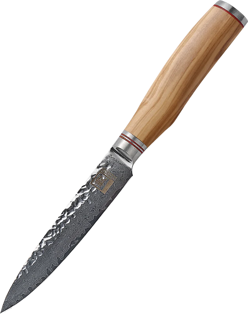 Zayiko Damast Allzweckmesser, "Olive"-Serie