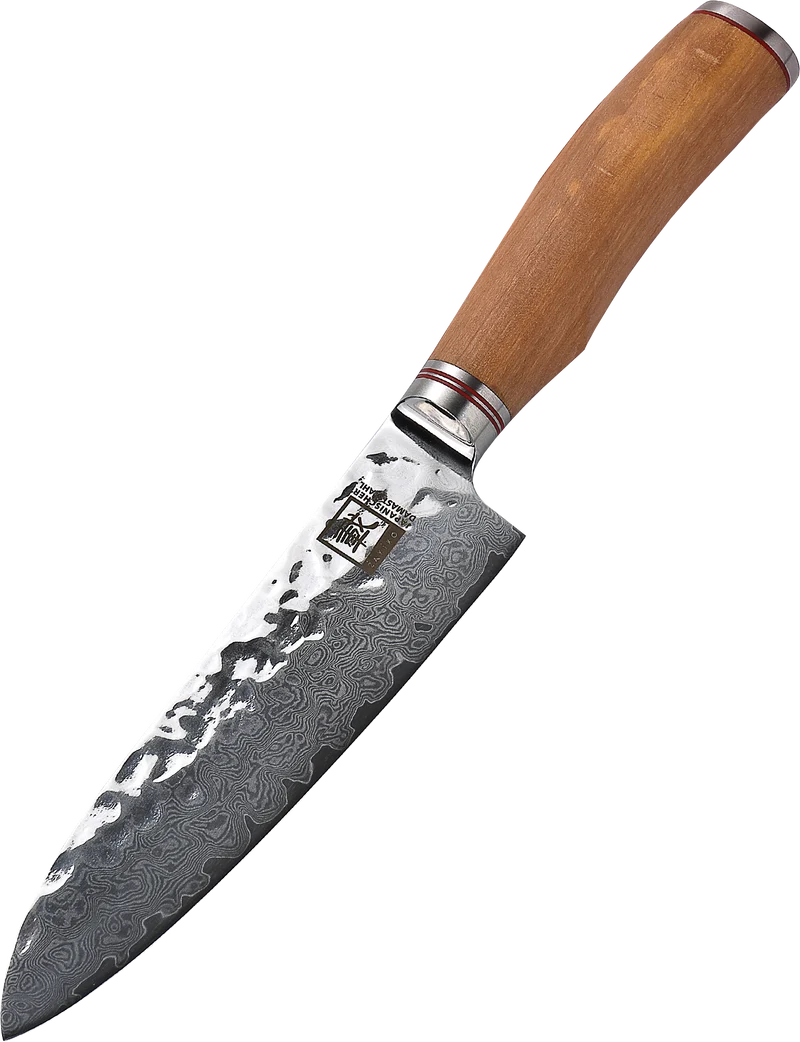 Zayiko Damast Santokumesser, "Olive"-Serie