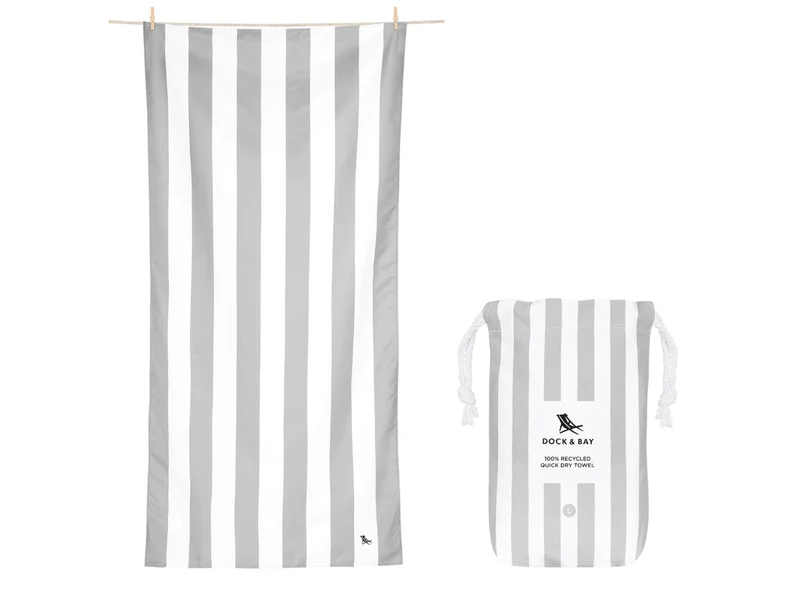 Dock & Bay Beach Towel L Goa Grey 160x90cm