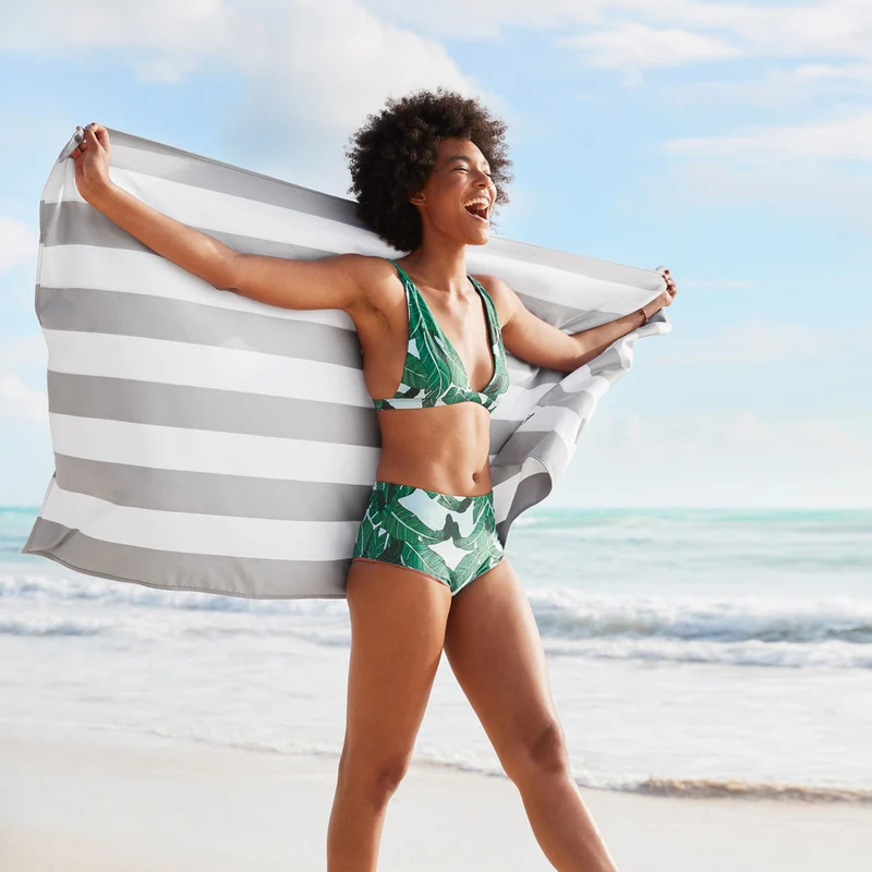Dock & Bay Beach Towel L Goa Grey 160x90cm