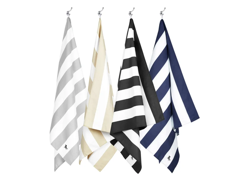 Dock & Bay Beach Towel L Kamari Charcoal 160x90cm