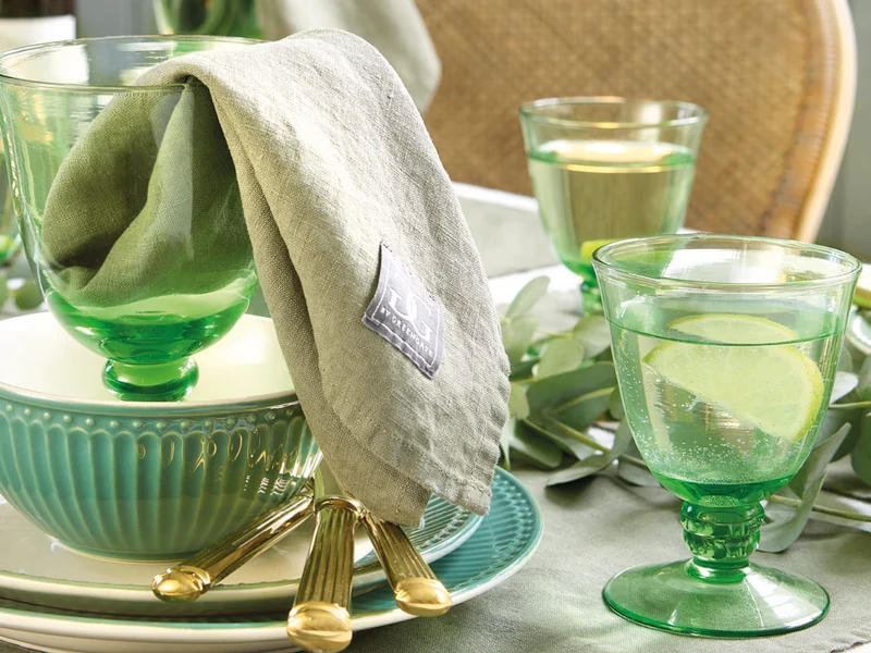Greengate Alice Frühstücksset dusty green 6tlg