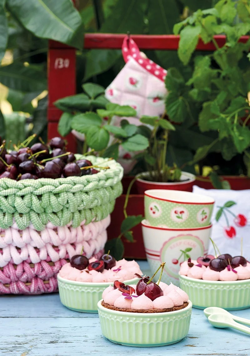 Greengate Alice Speiseteller dusty green 26,5 cm Set6