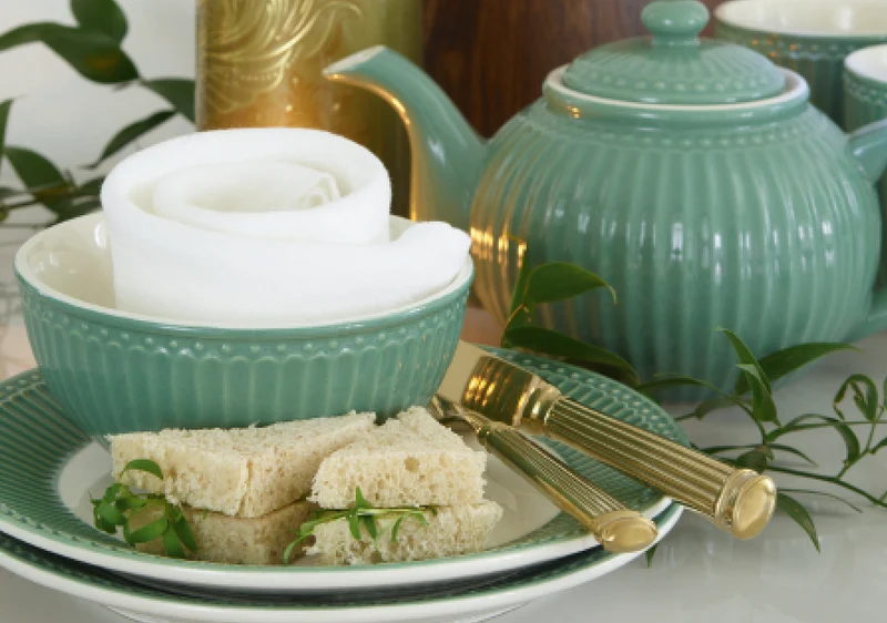 Greengate Alice Latte Cup dusty green 0,25 l Set6