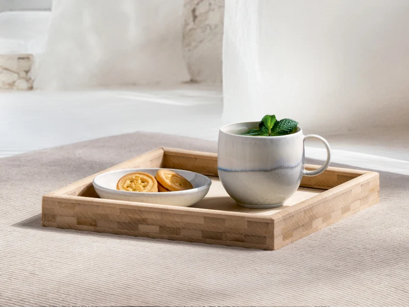 like. by Villeroy & Boch Perlemor Sand Becher mit Henkel 0,21l