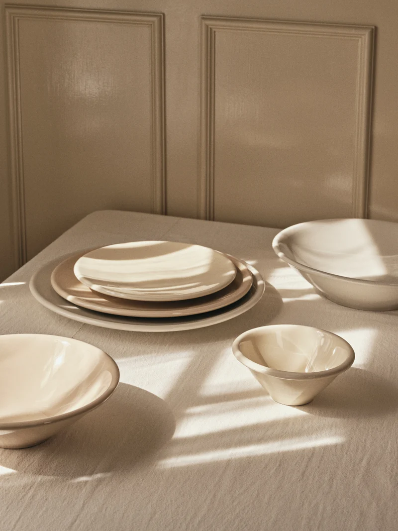 Broste Copenhagen Alfredo Schüssel cream Ø15cm