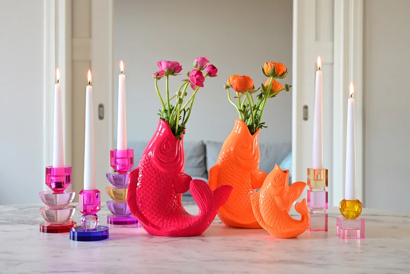 Giftcompany Mamsell Koi Fisch Vase XS tuscan sun 15,5cm