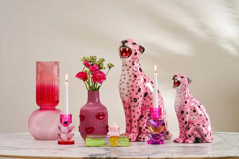 Giftcomany L'amour Vase Lippen lila 30cm