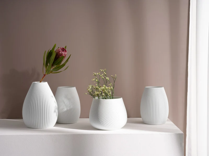 ASA rica Vase weiß 20 cm