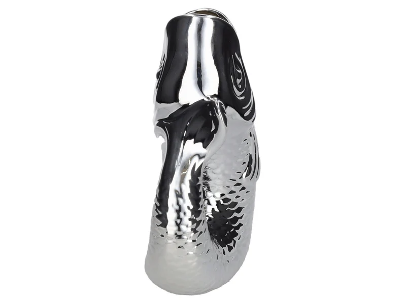 Giftcompany Monsieur Carafon Vase / Karaffe Fisch L silber 2,7l