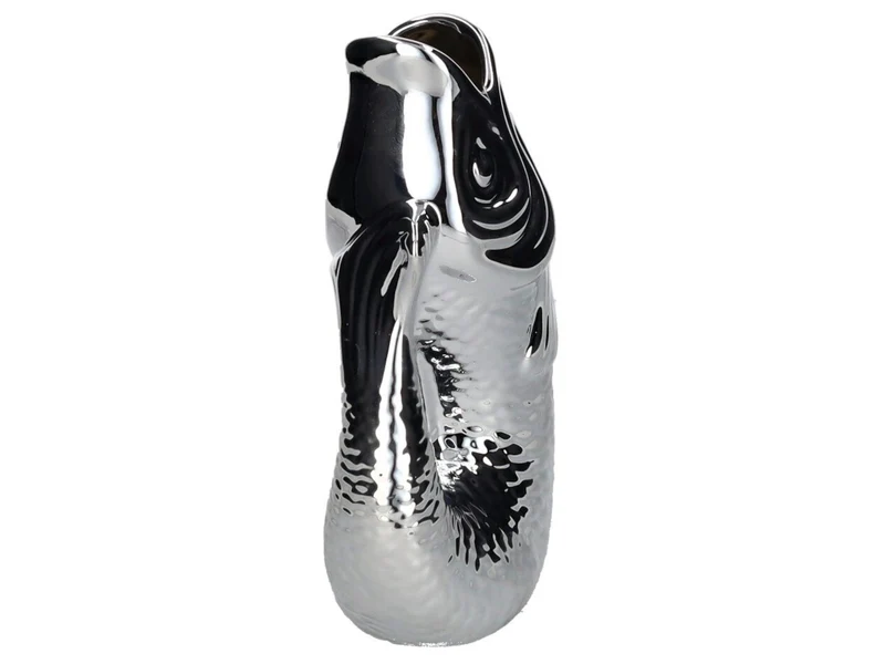 Giftcompany Monsieur Carafon Vase / Karaffe Fisch S silber 1,2l
