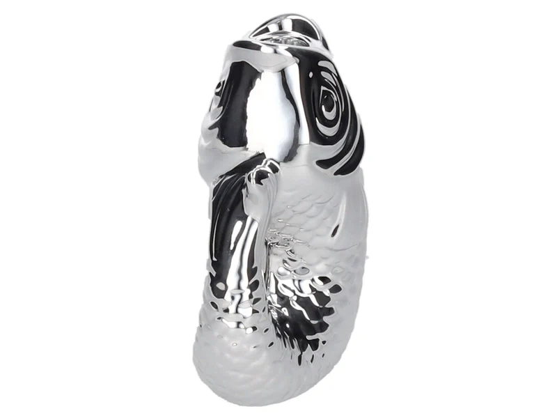 Giftcompany Monsieur Carafon Kerzenhalter Fisch S silber 16,2cm