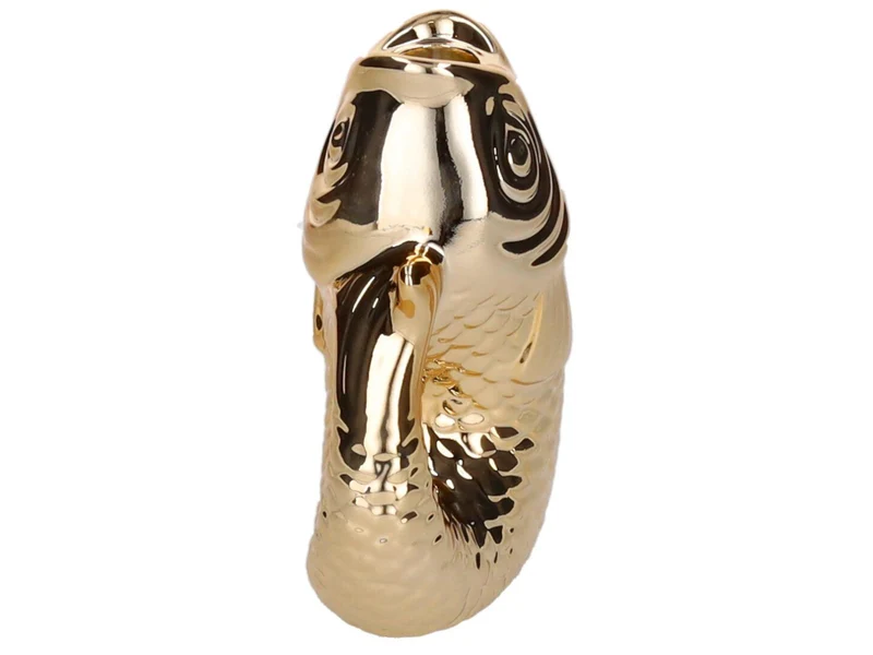 Giftcompany Monsieur Carafon Kerzenhalter Fisch S gold 16,2cm