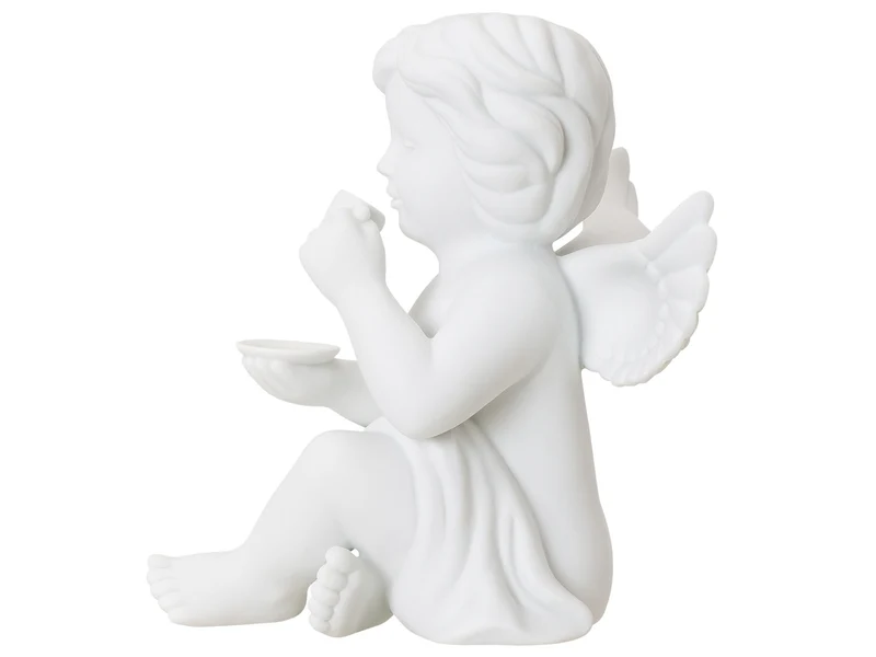 Rosenthal Engel gross Engel mit Kaffeetasse