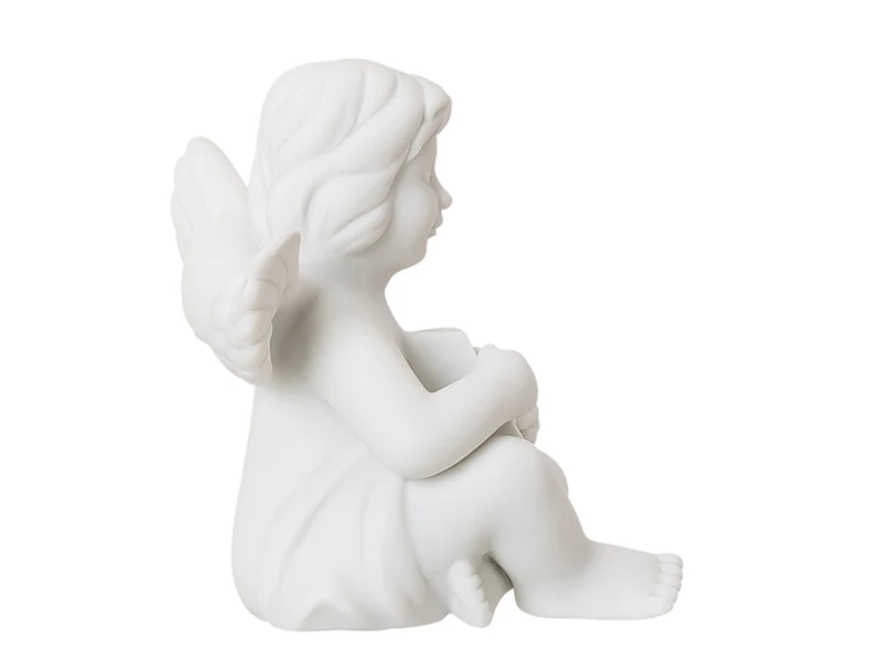 Rosenthal Engel klein Weiss matt Engel mit Geschenk