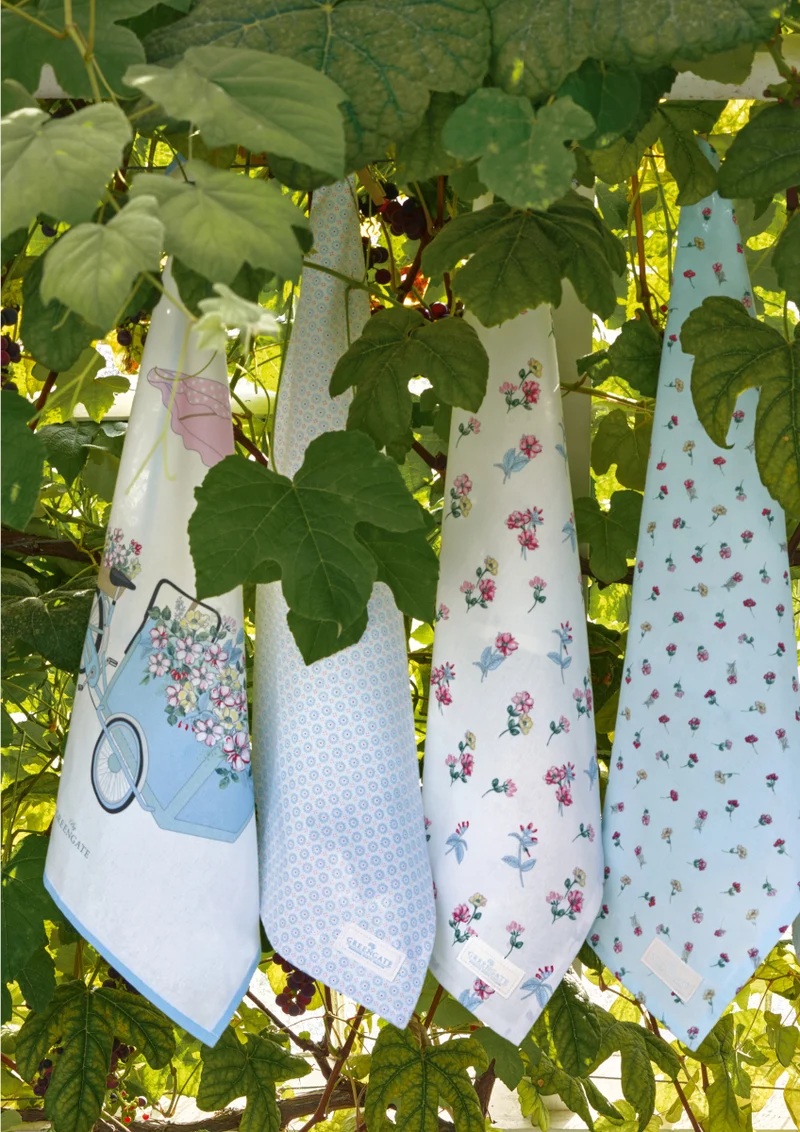 Greengate Portia Geschirrtuch white 70x70cm
