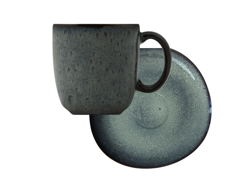 like. by Villeroy & Boch Lave gris Kaffeetasse mit Untertasse 2tlg