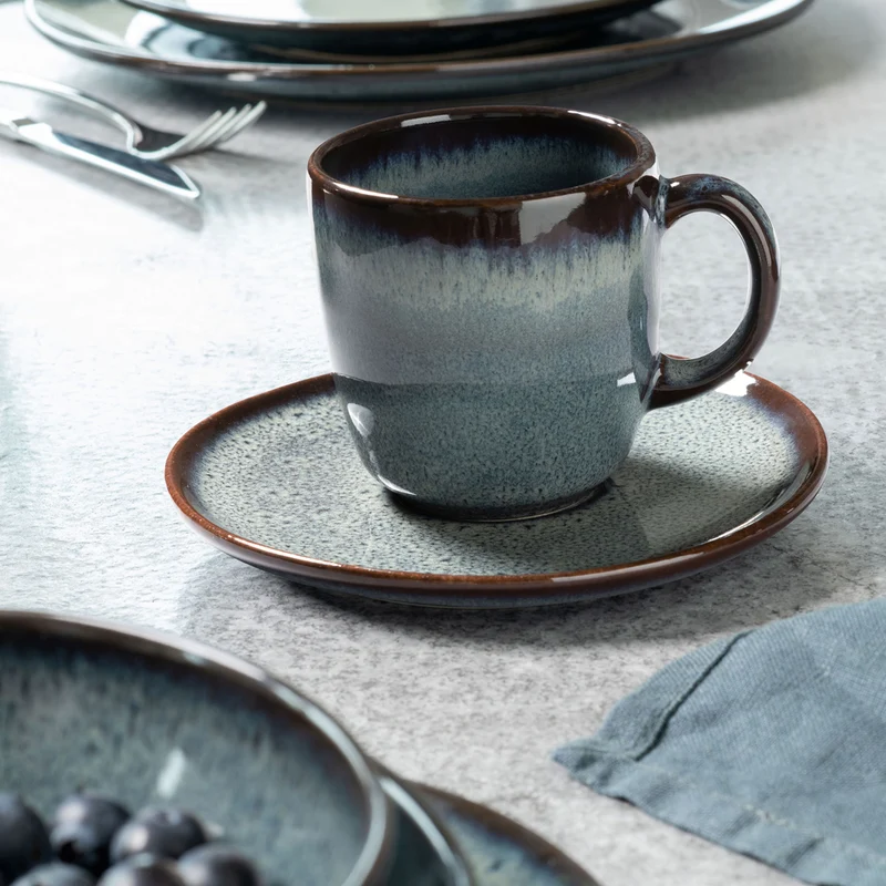 like. by Villeroy & Boch Lave gris Kaffeetasse mit Untertasse 2tlg
