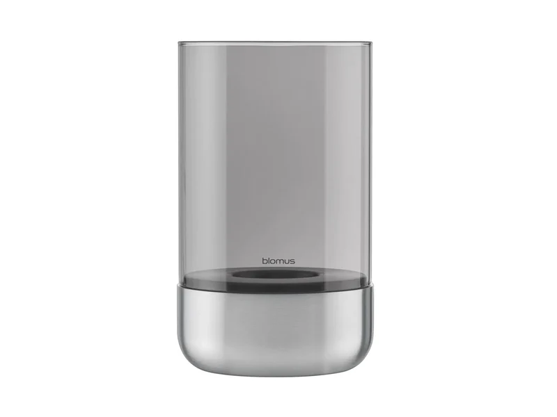 Blomus CALMA Laterne stainless steel matt glass smoke M 20cm