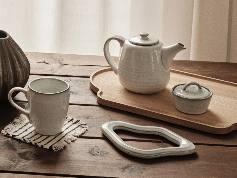Broste Copenhagen NORDIC SAND Untersetzer 25x19cm Set2