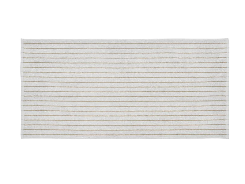 Blomus ARTO Badetuch micro chip/tan thin stripe 70x140cm