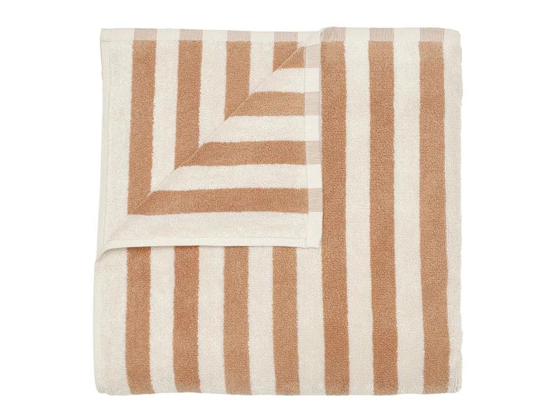 Blomus ARTO Badetuch moonbeam/amber thick stripe 70x140cm