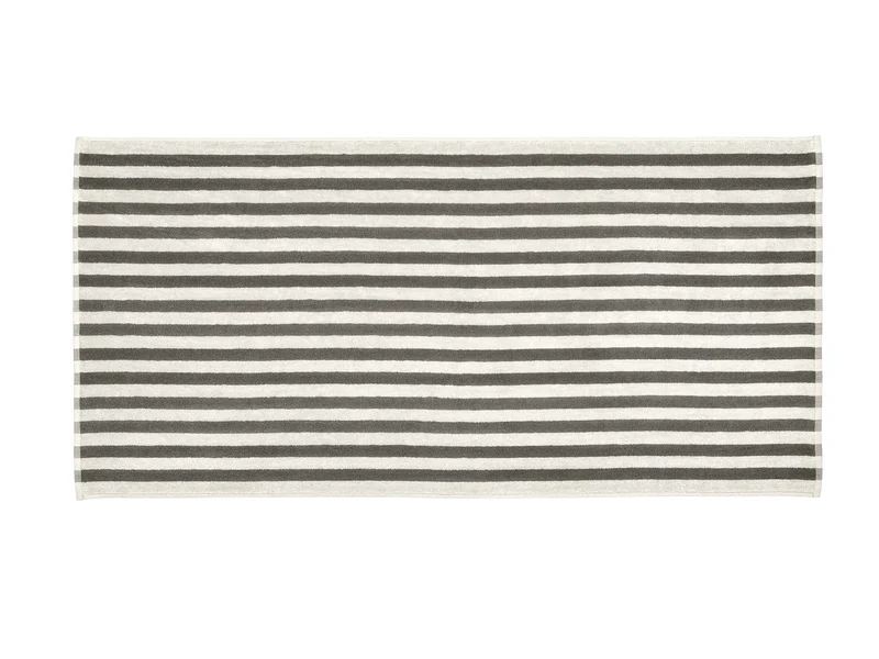 Blomus ARTO Badetuch moonbeam/magnet thick stripe 70x140cm
