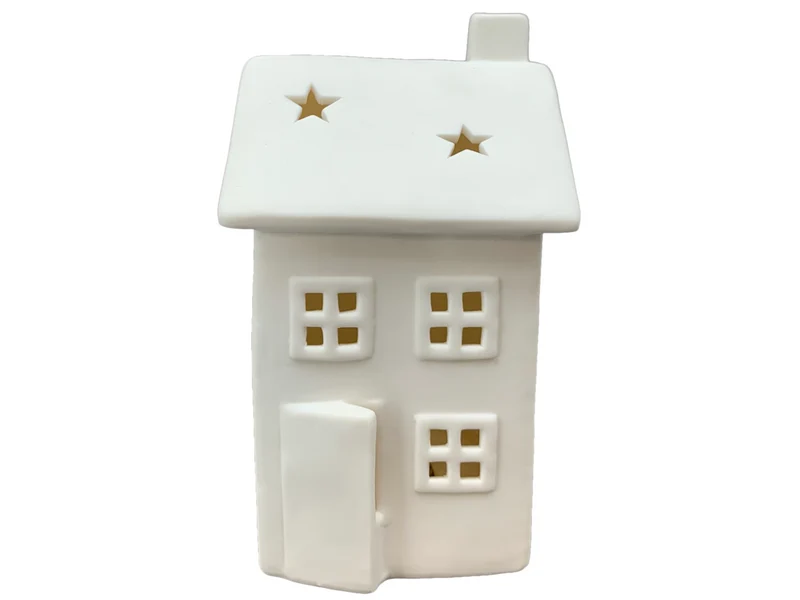 Exner CœuR LED Haus weiß 10,8x9,6x16,4cm