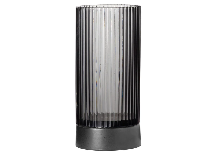 ASA Selection Juna Windlicht mit Porzellanfuß grey 17,8cm